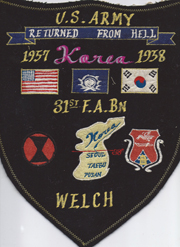 31st Field Artillery Battalion Back Patch