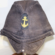 WWII Imperial Japanese Navy Black Dyed Field Cap