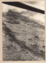 WWII Japanese Propaganda Photo Of Parchute Troops At Palembang.