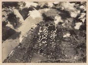 WWII Japanese Propaganda Photo Of Bombing Of Rangoon