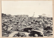 WWII Japanese Propaganda Photo Of Destroyed Allied Vehicles