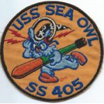 SS 405 USS Sea Owl Submarine Patch