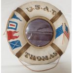 Army Transport Ship Thomas Pre-WWI Life Ring Wall Hanger