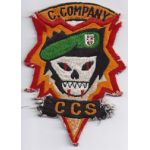 Vietnam C Company Command Control Sout SOG Shellburst Pocket Patch