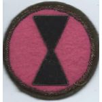 7th Division Japanese Made Bullion Patch