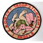 F Troop 604th Transportation ANGELS Pocket Patch Vietnam