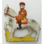 Japanese General Nogi On Horseback Ceramic Statue