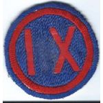 Occupation - 1950's IX / 9th Corps Patch.