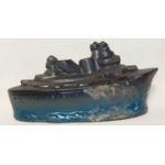 WWII Japanese Home Front Ceramic Battleship Bank