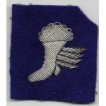 WWII Army Air Forces / Royal Air Force Bullion Winged Boot Patch