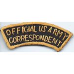 Army Correspondent Shoulder Tab