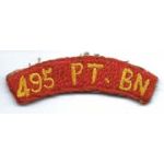 Occupation Period - Korean War 495th Transportation Battalion Tab.