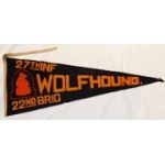 27th Infantry WOLFHOUNDS Wool Pennant