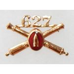 WWII Or Before 627th Coast Artillery Officers Collar Device