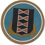 WWII 484th Bomb Group Italian Made Incised Leather Squadron Patch