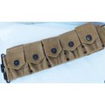 WWI Two Tone Khaki Ten Pocket Ammo Belt