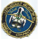 Vietnam Era 227th Assualt Helicopter Battalion First Team Charlie Company Pocket Patch