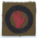 WWI 93rd Division BLOODY HAND Patch