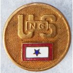 WWI - 1920's National Guard Son In Service Collar Disc / Sweetheart Pin