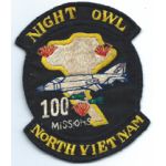 Vietnam US Air Force 497th Tactical Fighter Squadron Night Owls 100 Missions Squadron Patch