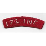 Occupation - Early 1950's 172nd Infantry  Japanese Made Tab