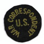 WWII War Correspondent Flocked Patch