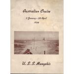 US Navy Australian Cruise 1938 USS Memphis Cruise Book