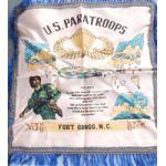 WWII - 1940's 82nd Airborne US Paratroopers Souvenir Pillowcase