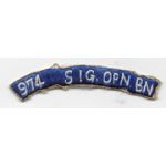 Occupation - Early 1950's 974th Signal Operating Battalion Tab