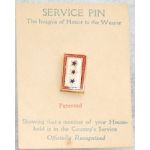 WWI Or WWII New Old Stock Three Star Son In Service Patriotic / Sweetheart Pin