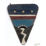 WWII CBI Ledo Road Multi-Piece Leather Patch With Small Stars Variant
