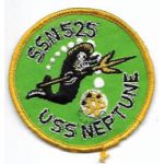 1960's US Navy SSN-525 USS Neptune Submarine Patch