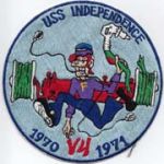 Vietnam Era US Navy Big Daddy Roth Style USS Independence V4 DIV Japanese Made Ships Patch