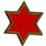 WWII 6th Division OD Border Patch