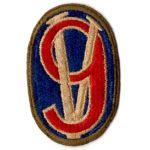 WWII 95th Division OD Border Patch