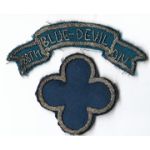 WWII 88th Blue Devil Division Bullion Patch Set