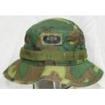 Vietnam ERDL Short Brim Boonie Hat With Vietnamese Embroidered Jump Wings