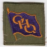 WWII General Headquarters / GHQ Purple Flag Patch