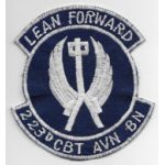 Vietnam 223rd Combat Aviation Battalion LEAN FORWARD Pocket Patch