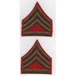 WWII Staff Sergeant USMC Dress Chevron Set