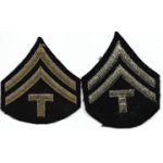 WWII Technical Corporal Chevron Set