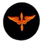 WWII AAF Air Cadets Black Background Patch