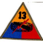 WWII 13th Armor Division Patch