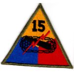 WWII 15th Armor Division Patch