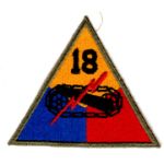 WWII 18h Armor Division Patch