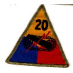 WWII 20th Armor Division Patch