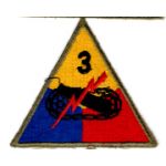 WWII 3rd Armor Division Patch
