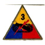 WWII 3rd Armor Division Patch