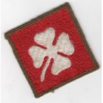 WWII 4th Army OD Border Patch