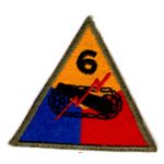 WWII 6th Armor Division Patch